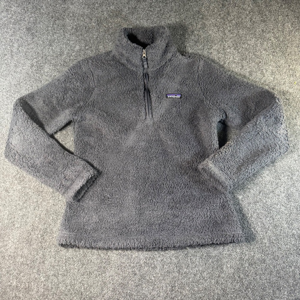 Patagonia Los Gatos 1/4 Zip Fleece Pullover Smolder Blue Gray 25235 Women Small